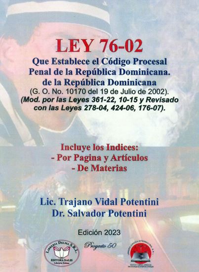 Imagen de LEY 76 -02 ESTABLECE CODIGO PROCESAL P.