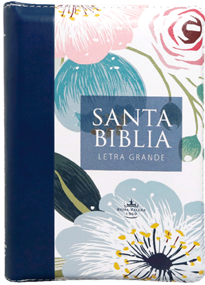 Imagen de SANTA BIBLIA RVR LG (BORDE AZUL Y FLORES