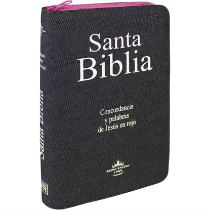 Imagen de SANTA BIBLIA RVR C/LGPJ (JEAN/ROSA ZIP.)