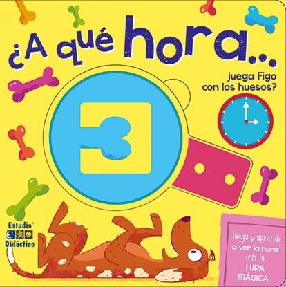 Imagen de A QUE HORA?  LIBRO-LUPA