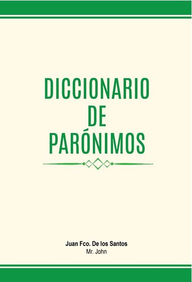 Imagen de DICCIONARIO DE PARONIMOS